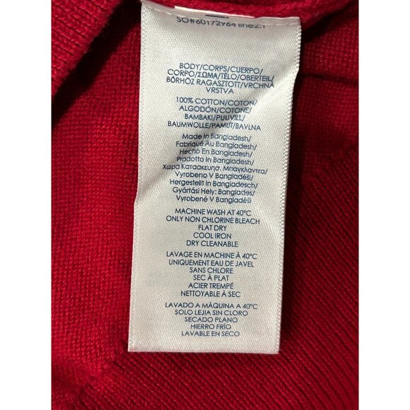 Chaps NEW Mens Red V-Neck Sleeveless Cotton Sweater Vest Size 4XB - Picture 7 of 8